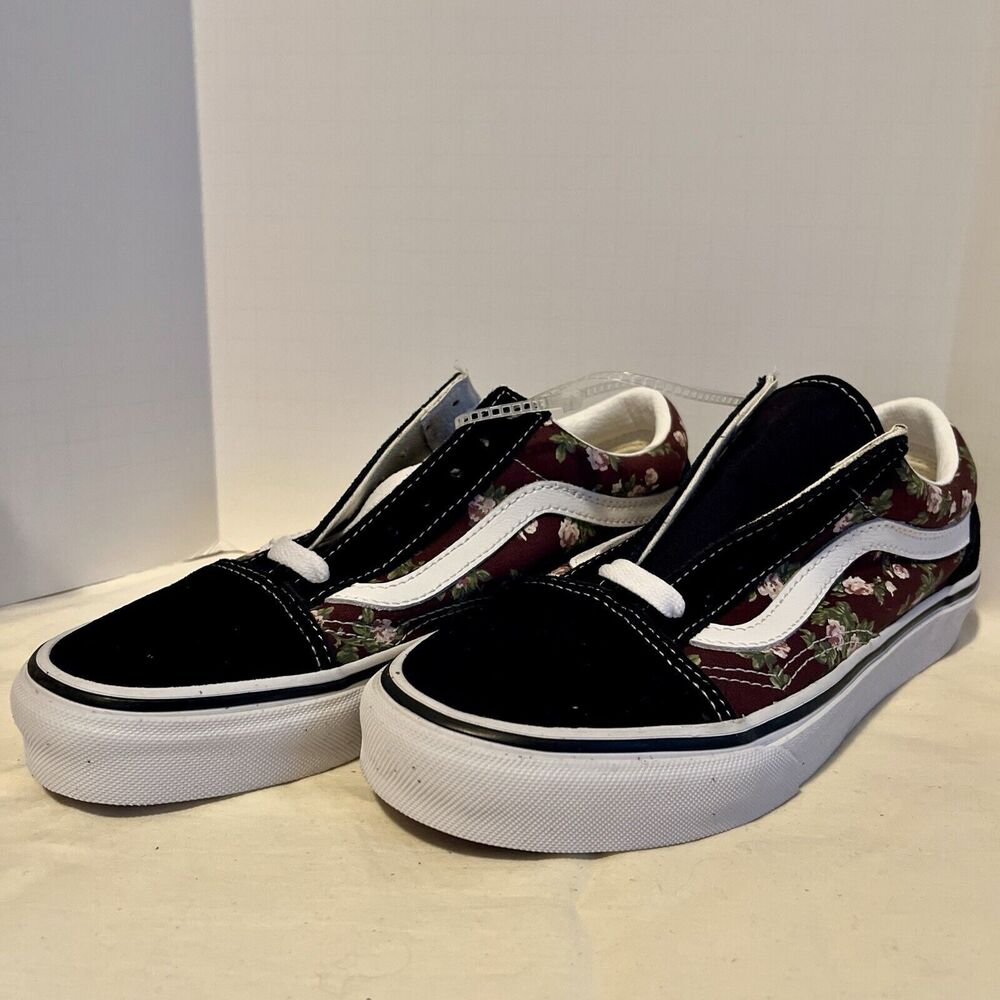 VANS Old Skool Wallflower Floral Bitter Chocolate Men 5 Women 6.5 VN0007NT7YO1
